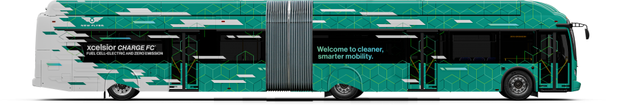 NFI New Flyer Xcelsior CHARGE FC fuel cell-electric and zero emission bus
