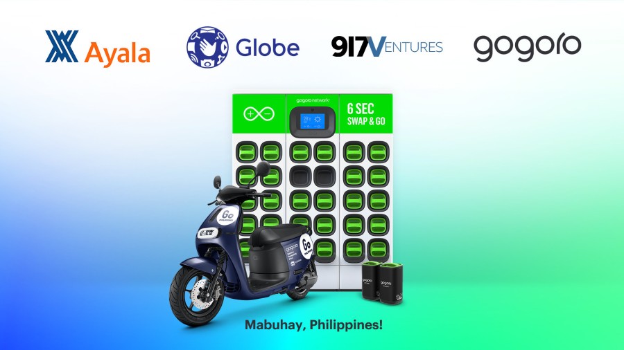 Gogoro, Globe’s 917Ventures and Ayala Corporation Partner to Bring Battery Swapping and Smartscooters to the Philippines