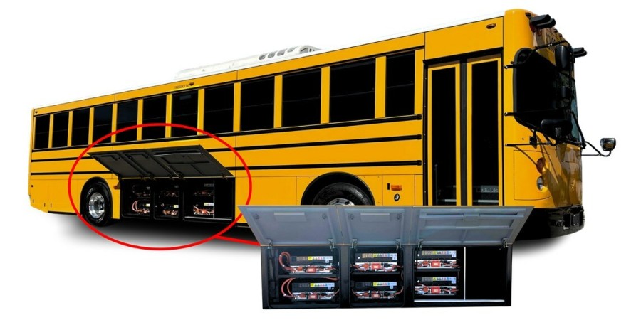 GreenPower’s Type D all-electric, purpose-built Mega BEAST school bus.