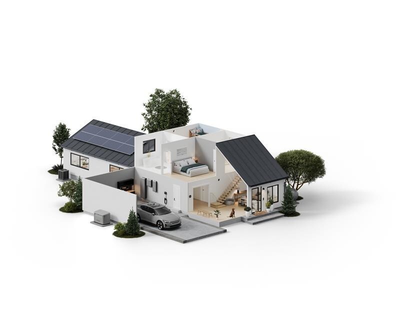 Generac smart ecosystem house rendering